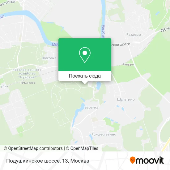 Карта Подушкинское шоссе, 13