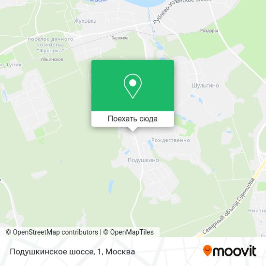 Карта Подушкинское шоссе, 1