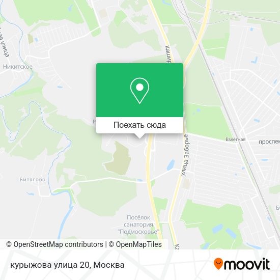 Карта курыжова улица 20