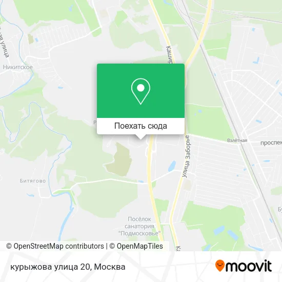 Карта курыжова улица 20