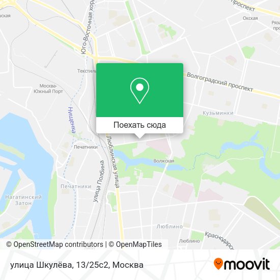Карта улица Шкулёва, 13/25с2