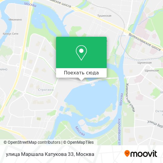 Карта улица Маршала Катукова 33