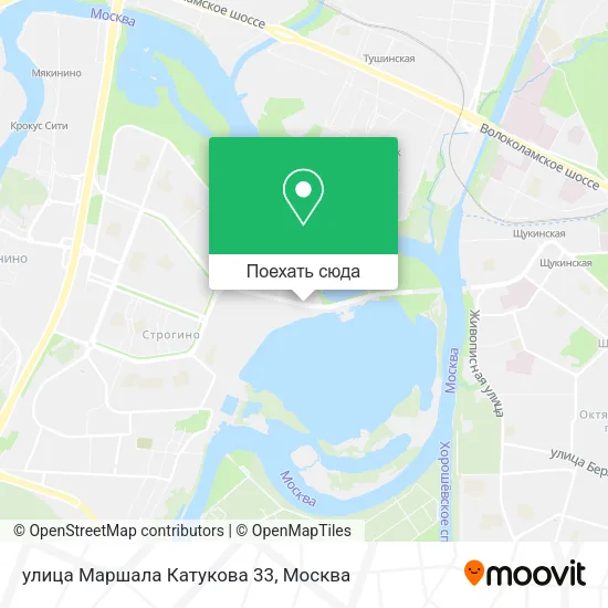 Карта улица Маршала Катукова 33