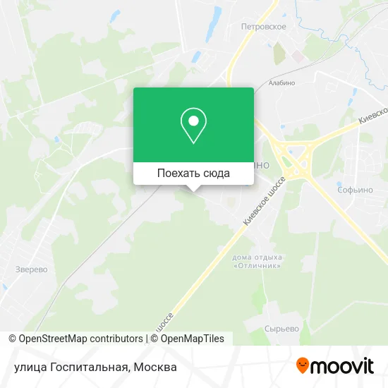 Карта улица Госпитальная