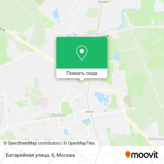 Карта Батарейная улица, 6