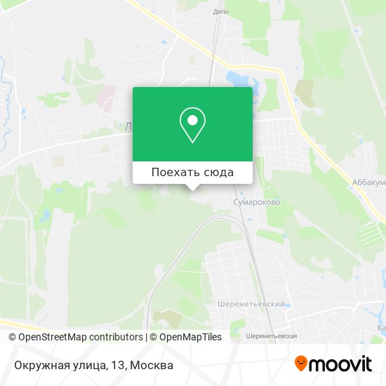 Карта Окружная улица, 13