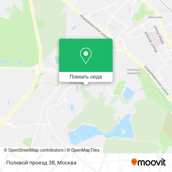 Карта Полевой проезд 3В