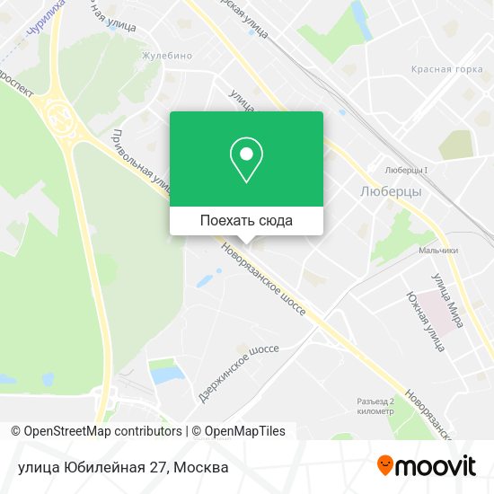 Карта улица Юбилейная 27
