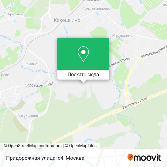 Карта Придорожная улица, с4