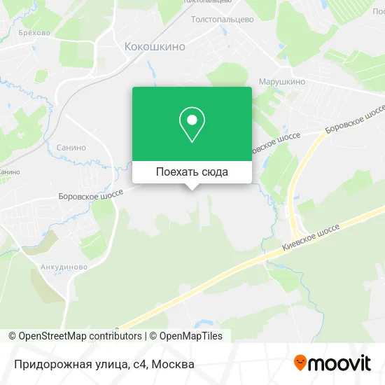 Карта Придорожная улица, с4