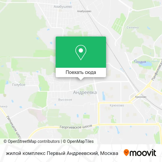 Карта жилой комплекс Первый Андреевский
