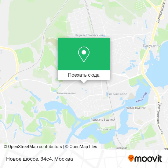 Карта Новое шоссе, 34с4