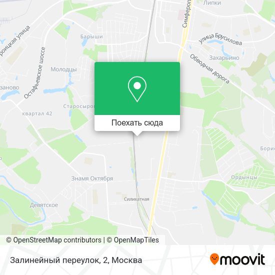 Карта Залинейный переулок, 2