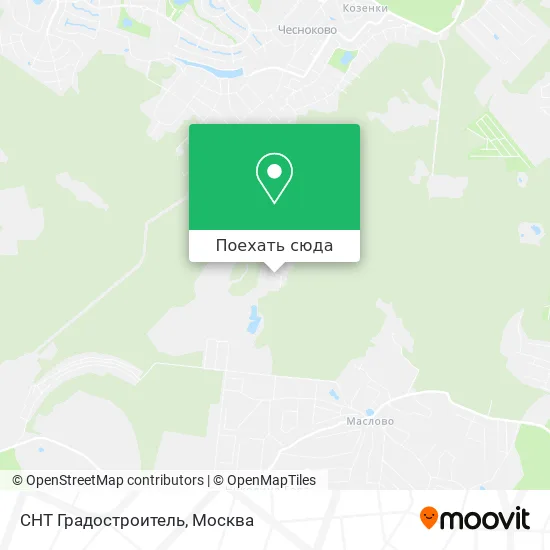 Карта СНТ Градостроитель