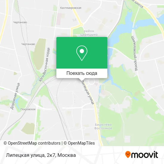 Карта Липецкая улица, 2к7