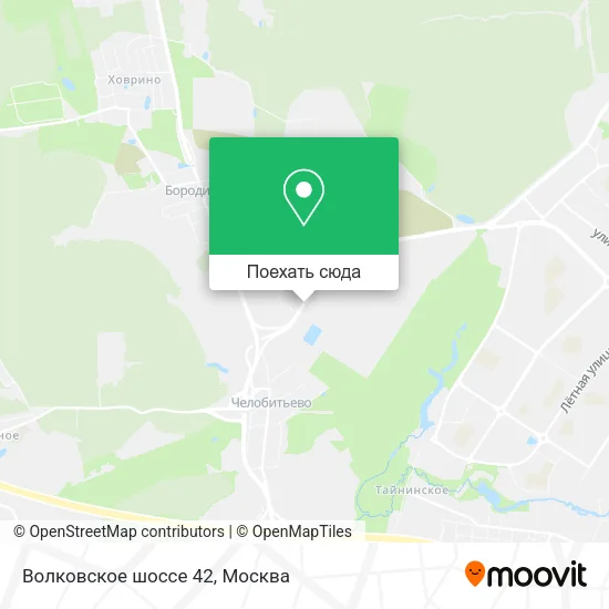 Карта Волковское шоссе 42