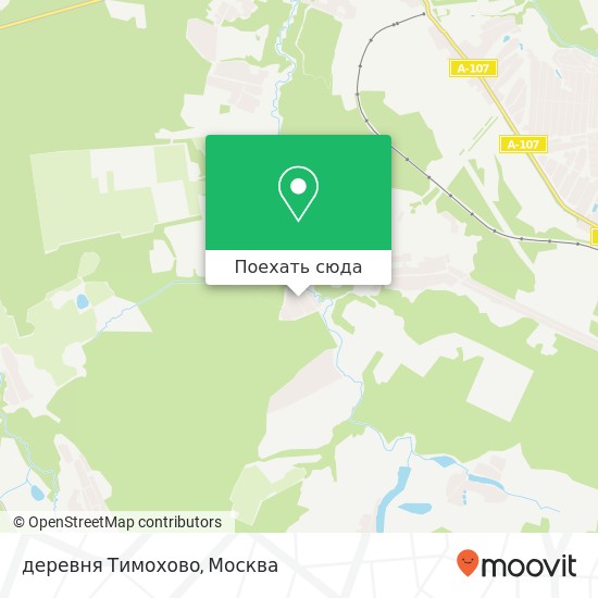 Карта деревня Тимохово