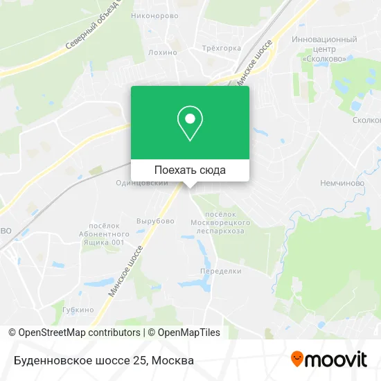 Карта Буденновское шоссе 25
