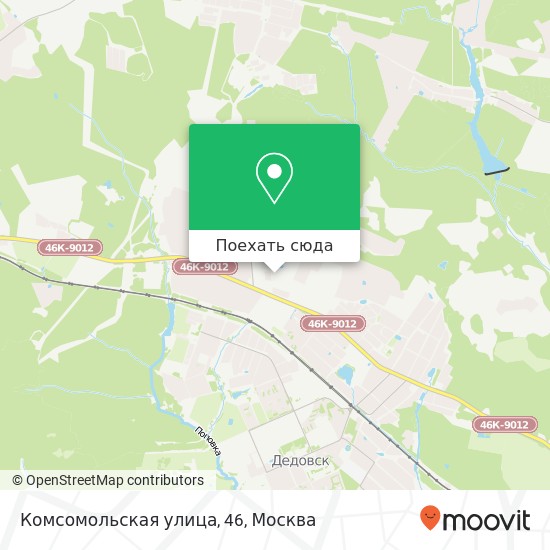 Карта Комсомольская улица, 46