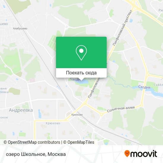 Карта озеро Школьное