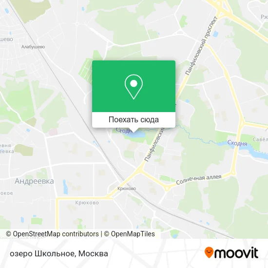 Карта озеро Школьное