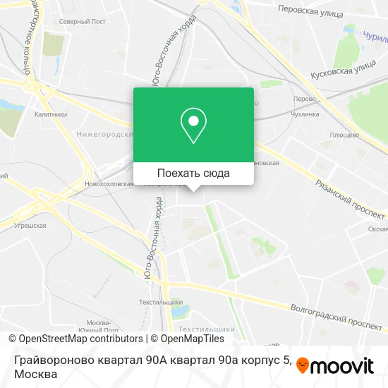 Карта Грайвороново квартал 90А квартал 90а корпус 5