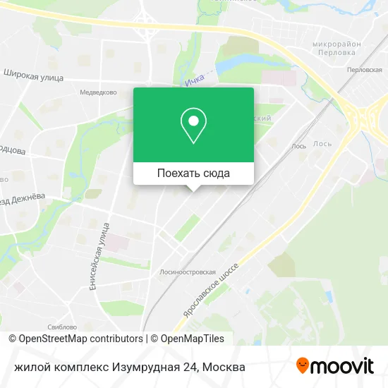 Карта жилой комплекс Изумрудная 24