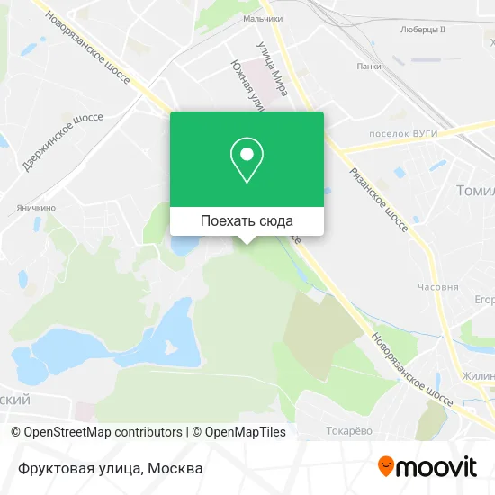 Карта Фруктовая улица