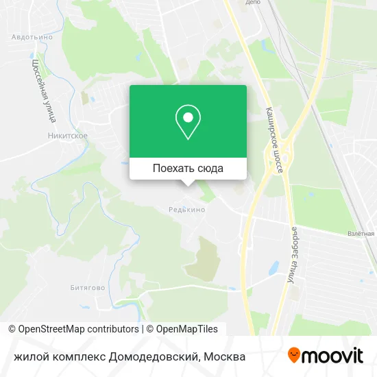 Карта жилой комплекс Домодедовский