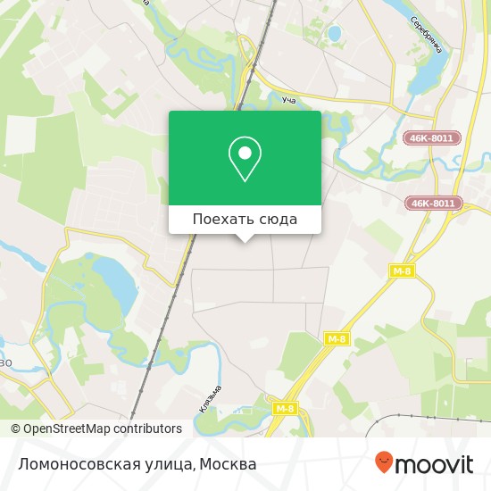 Карта Ломоносовская улица