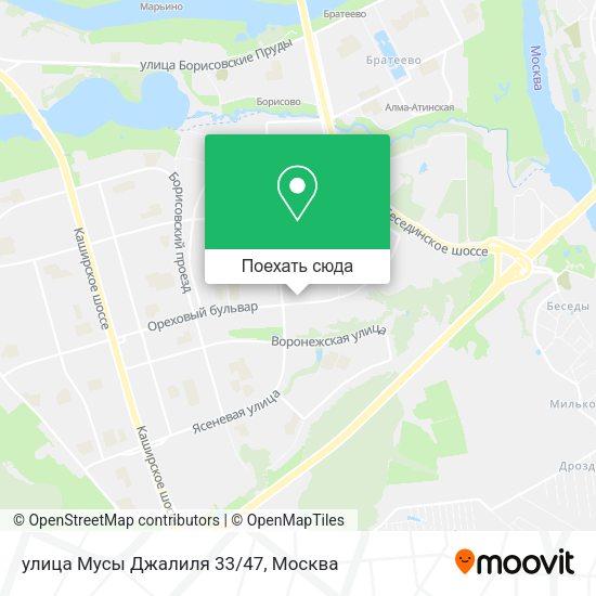 Карта улица Мусы Джалиля 33/47