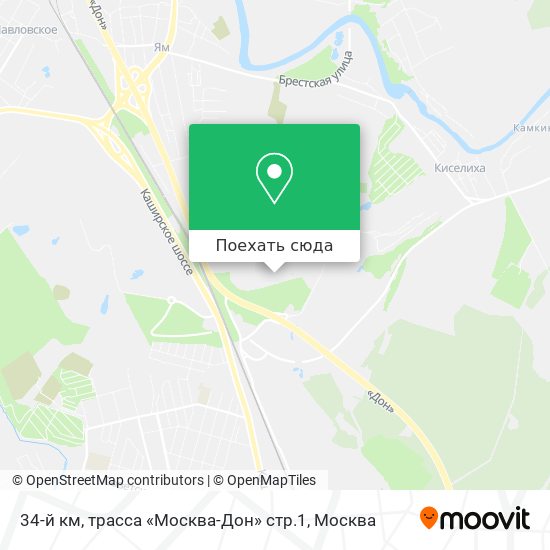 Карта 34-й км, трасса «Москва-Дон» стр.1