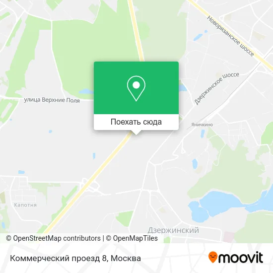 Карта Коммерческий проезд 8
