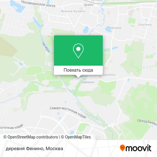 Карта деревня Фенино
