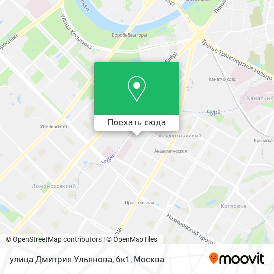 Карта улица Дмитрия Ульянова, 6к1