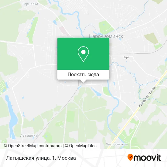 Карта Латышская улица, 1