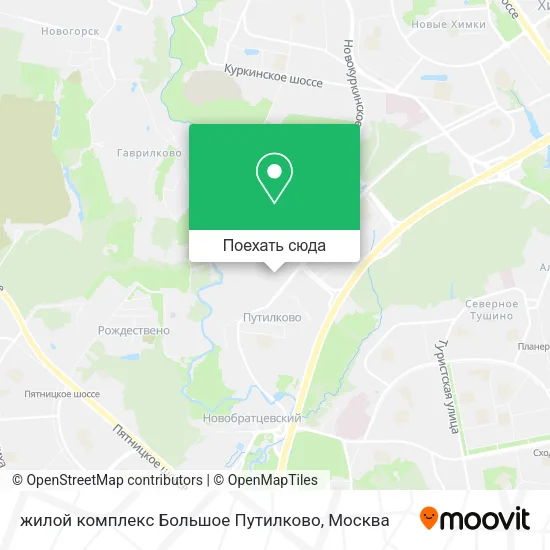 Карта жилой комплекс Большое Путилково