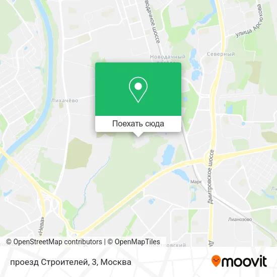 Карта проезд Строителей, 3