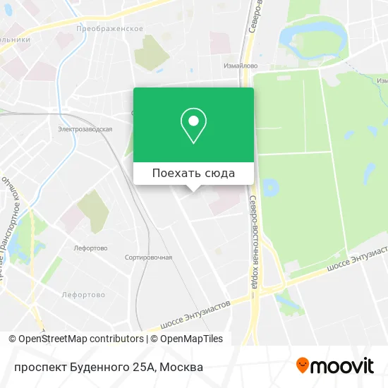 Карта проспект Буденного 25А