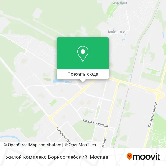 Карта жилой комплекс Борисоглебский