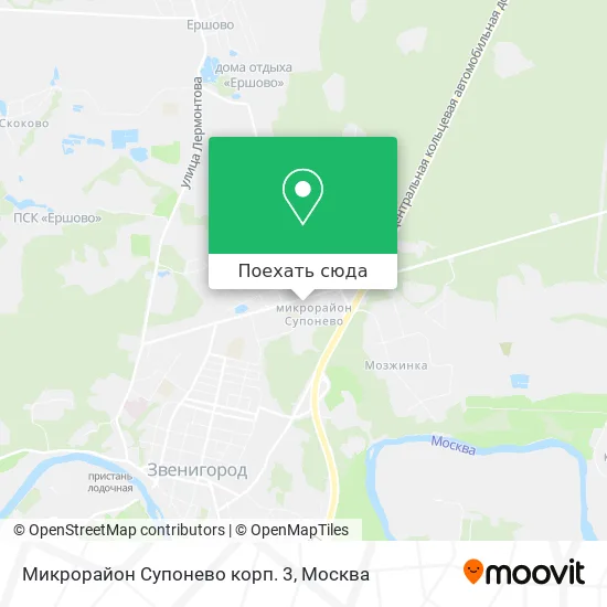 Карта Микрорайон Супонево корп. 3