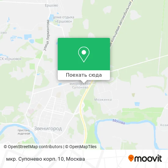 Карта мкр. Супонево корп. 10