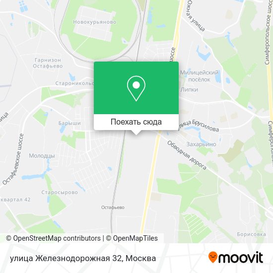 Карта улица Железнодорожная 32