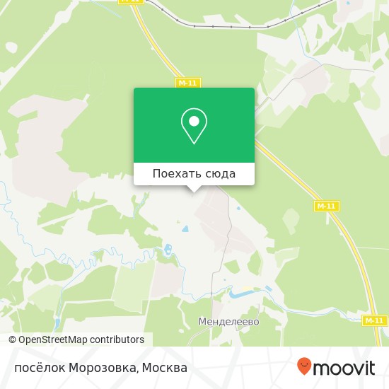 Карта посёлок Морозовка