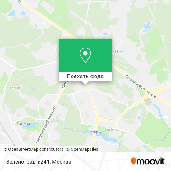 Карта Зеленоград, к241