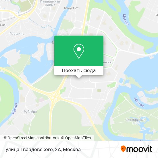 Карта улица Твардовского, 2А