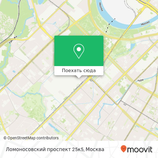 Карта Ломоносовский проспект 25к5