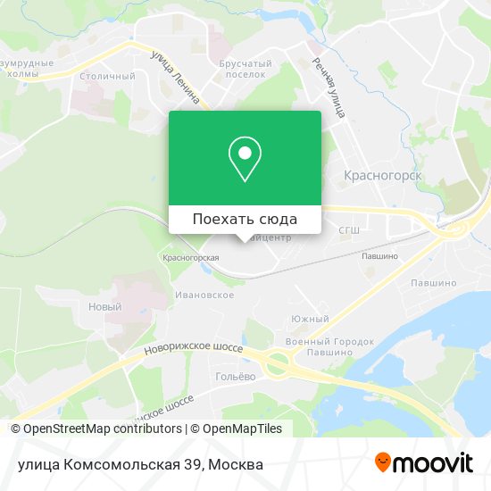 Карта улица Комсомольская 39