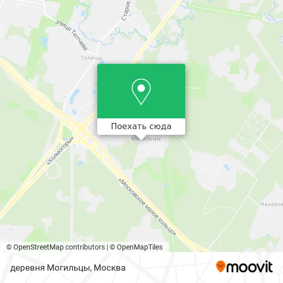 Карта деревня Могильцы