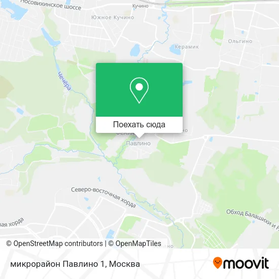 Карта микрорайон Павлино 1